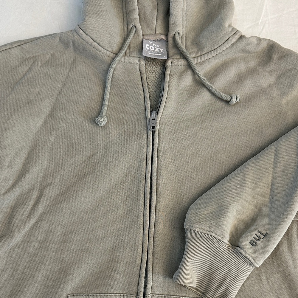TNA Cozy Boyfriend Zip Up